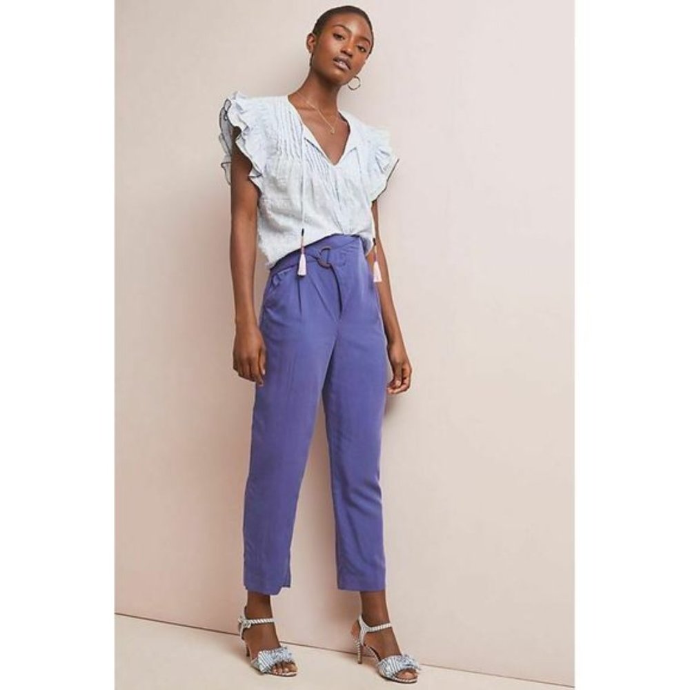 Anthropologie Cupro Wrap Trousers Small New - Picture 2 of 7